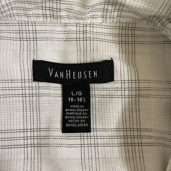 Van Heusen Mens Plaid Short Sleeve Button Up Shirt Large - Picture 3 of 10
